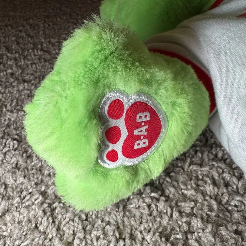 Build A Bear Plush Frog Green Mistle-Toad with Matching Shirt 16